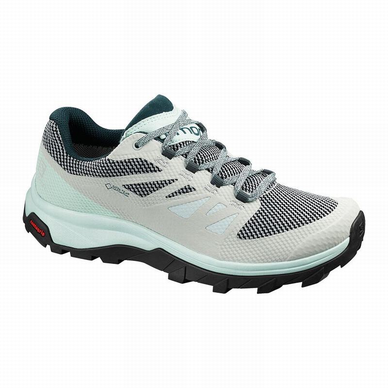 SALOMON OUTLINE GORE-TEX Philippines - Women's Hiking Shoes - Blue | 629015-DKW